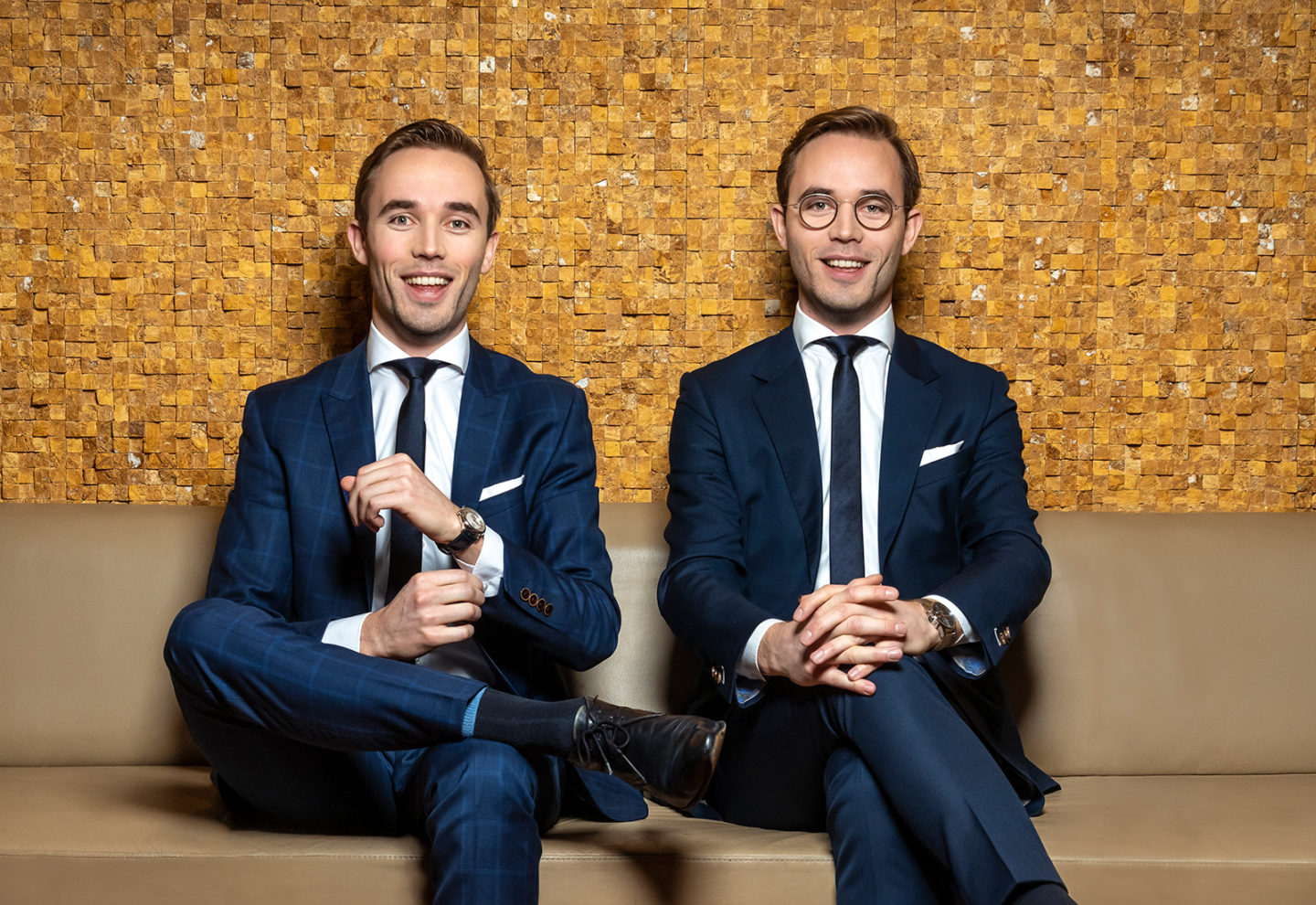 Portret van Jan Steven & Gooswijn Visscher, eigenaren van Mattador