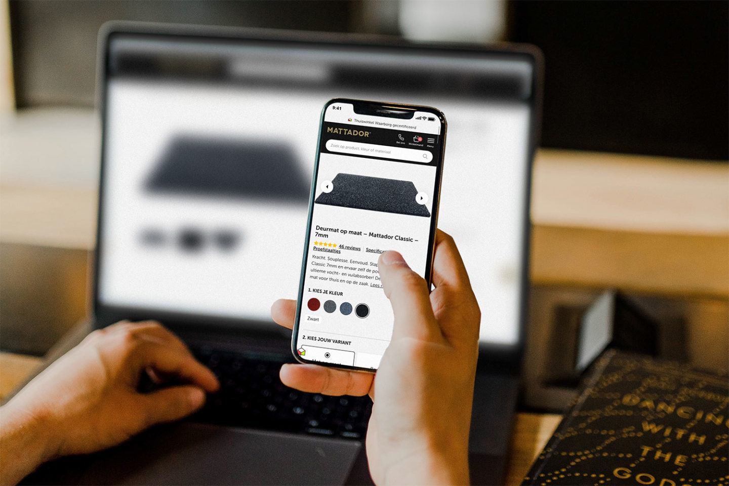 Geef maten door om de deurmat op maat te laten maken