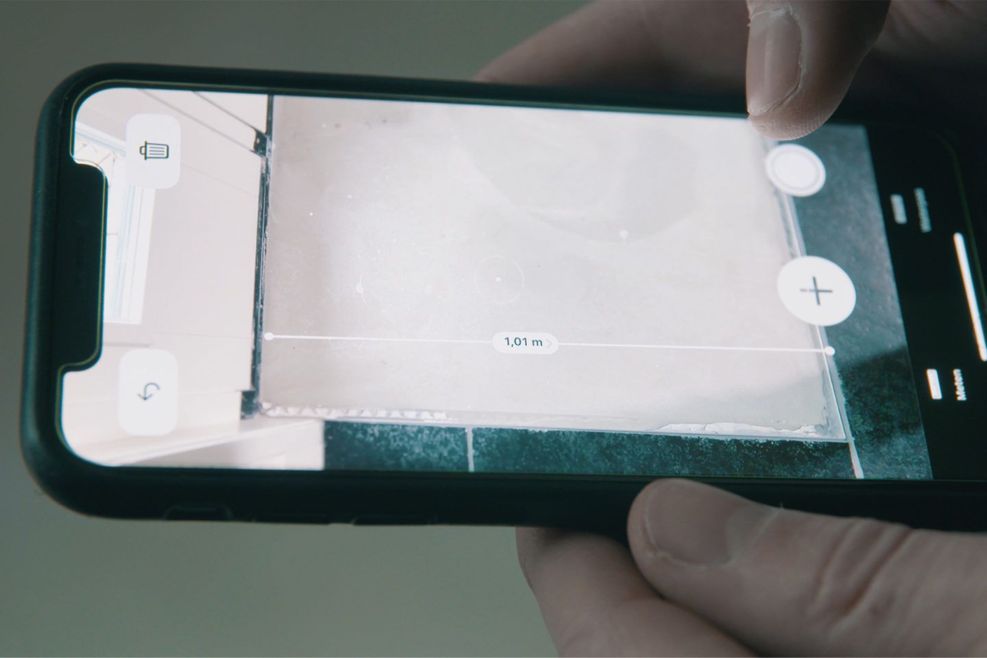 Correct meten van de lengte en breedte van de mat